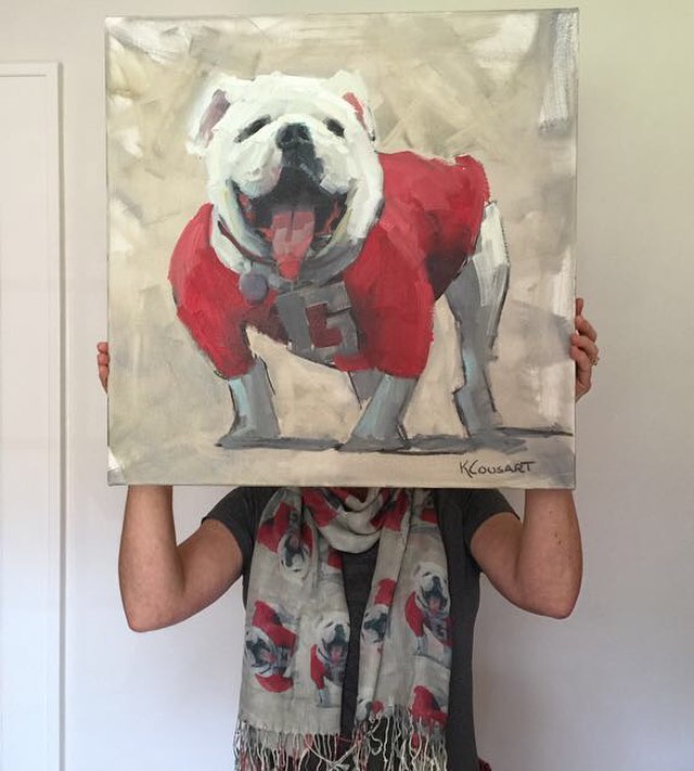 Georgia hotsell bulldog scarf