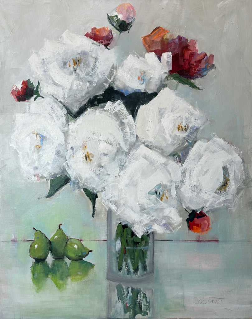 On Hold (Christi) Peony Promises, 60x48