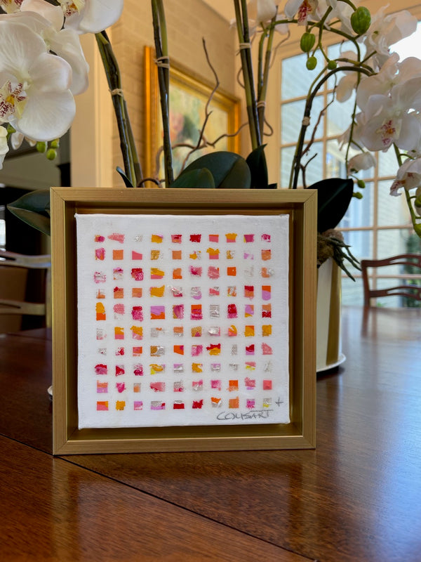 On Hold-Little Blessing #14, 6x6x2 in Gold Floater Frame