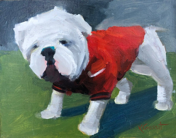 Damn Good Dog, 11x14 Oil on Linen Panel