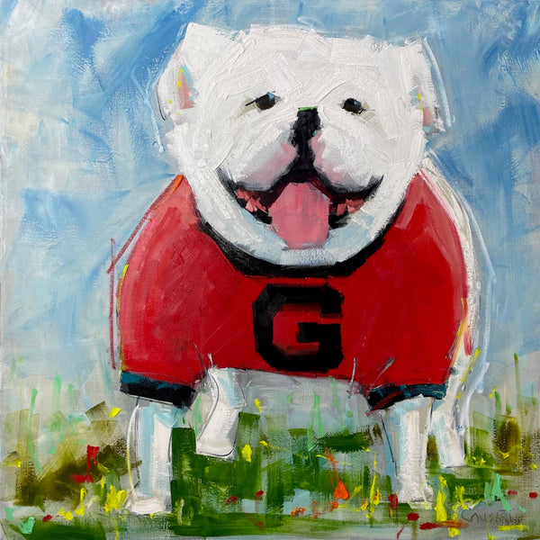 Georgia Game Day Bulldog, 36x36