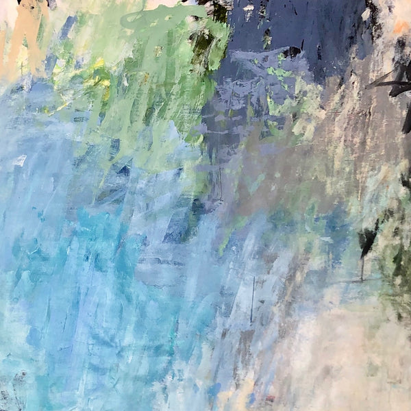 History Of A Painting, 60x60 Unstretched Canvas