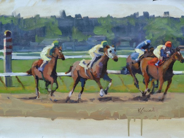 Commission Saratoga Horse Race, 40x30