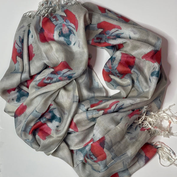 UGA GEORGIA Bulldog Championship Pashmina Scarf Limited Edition