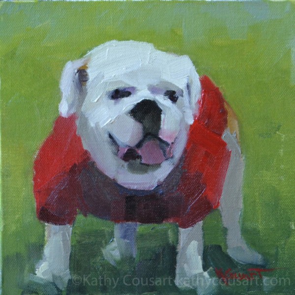 Bulldog on the Field