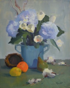 Cotton Bolls, Hydrangeas and Tulips, Oh My-©Kathy Cousart