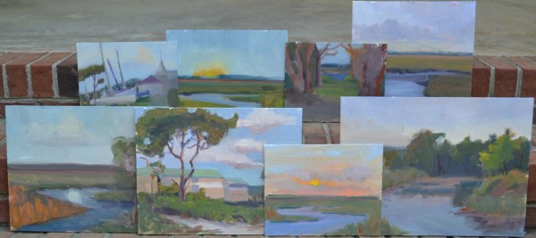 Saint Simon's Island Plein Air paintings