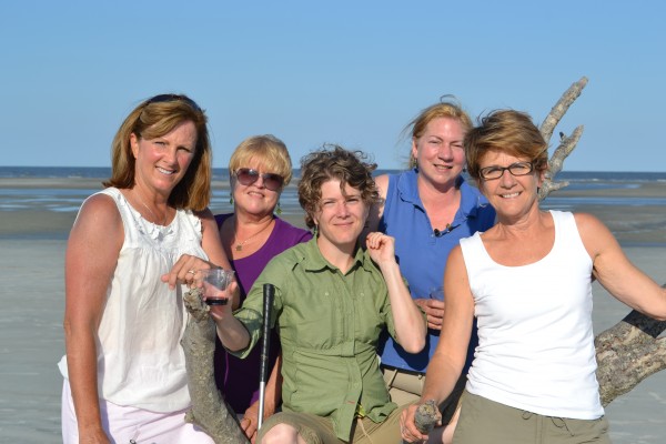 Painting at SSI- Kathy Cousart, Mary Sheehan Winn, Carol Marine, Kelley Mac, Laurel Daniel