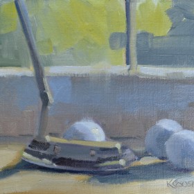 Sunlit Putter in Window Sill