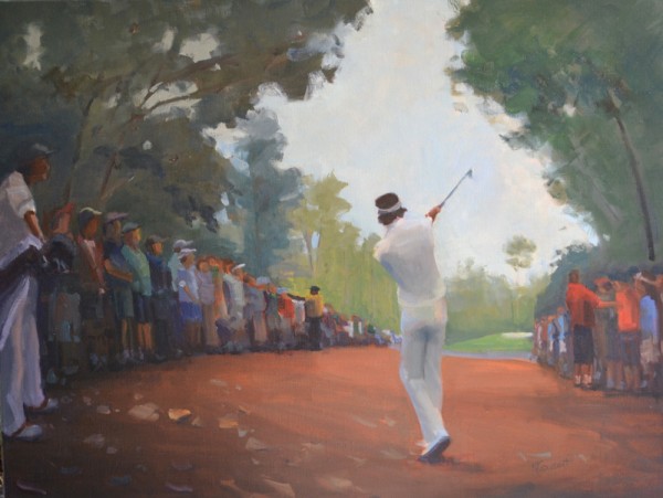 Bubba Watson-Miracle Shot at the Masters©Kathy Cousart