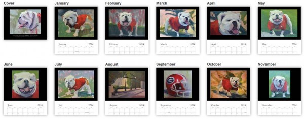 2014 UGA/Georgia Bulldog Calendar©KathyCousart