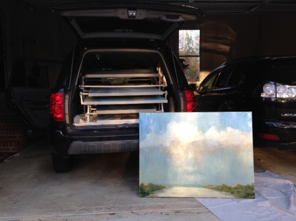 Kathy Cousart Painting Carrier Rack- Loading Up!